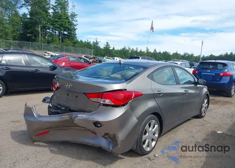 2013 Hyundai Elantra Limited из США, поврежденный, VIN 5NPDH4AE0DH283083